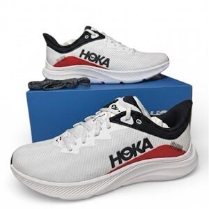 Hoka One One Solimar 11D Men White Cosmic Bkack Red Running Shoes
